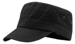 Czapka Patrolówka Czarna z Daszkiem, z Paskiem Regulacji, Wiosenna, Letnia -PAKO JEANS. Czarne czapki z daszkiem Pako Jeans, na lato, bez wzorów, z bawełny. Za 49.00 zł.
