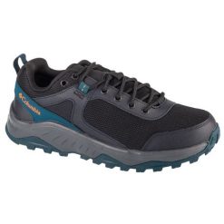 Buty trekkingowe męskie, Trailstorm Ascend WP. Czarne buty trekkingowe Columbia, bez wzorów, z materiału, bez zapięcia. Za 299.99 zł.