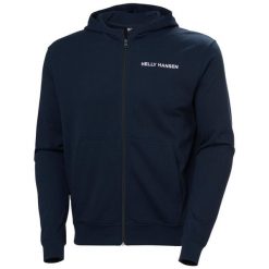 Bluza z kapturem i zamkiem błyskawicznym Helly Hansen Core. Niebieskie bluzy Helly Hansen, m, bez wzorów, z bawełny, z kapturem. Za 361.50 zł.