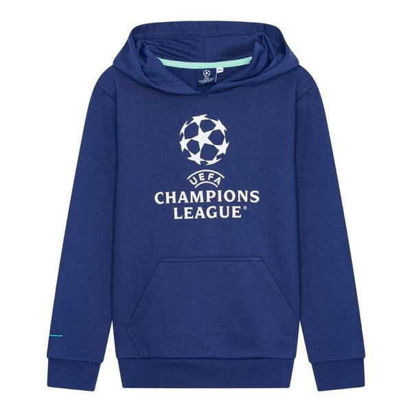 Bluza z kapturem dla dorosłych Champions League. Niebieskie bluzy z kapturem CHAMPIONS LEAGUE, l, bez wzorów, z bawełny, z kapturem. Za 229.99 zł.
