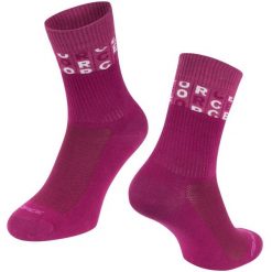 Skarpetki rowerowe unisex Force Mesa. Fioletowe skarpety FORCE, bez wzorów. Za 59.90 zł.