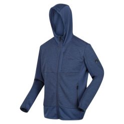 Softshell turystyczny męski Regatta Bresdon z kapturem. Niebieskie kurtki softshell Regatta, l, bez wzorów, z polaru, z kapturem. W wyprzedaży za 134.99 zł.