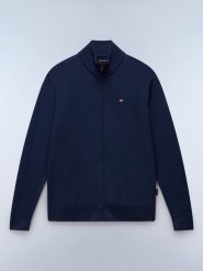 NAPAPIJRY Kardigan "Decatur 3" w kolorze granatowym rozmiar: 3XL. Niebieskie swetry rozpinane NAPAPIJRY, xl, bez wzorów, z bawełny, bez kołnierzyka, bez ramiączek. Za 166.88 zł.