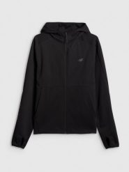 4F Bluza dresowa regular z kapturem męska - czarna M. Czarne bluzy z kapturem 4F, m, bez wzorów, z dresówki, z kapturem. Za 199.99 zł.