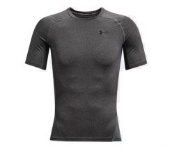 Koszulka termoaktywna męska UNDER ARMOUR 1361518 z krótkim rękawem. Czarne bielizna termoaktywna Under Armour, l, bez wzorów, z elastanu, bez ramiączek, na fitness i siłownię. Za 174.85 zł.