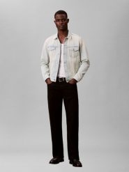 Calvin Klein Jeans kurtka dżinsowa Mężczyźni Bawełna niebieski, L. Niebieskie kurtki Calvin Klein Jeans, l, z aplikacjami, z bawełny, bez kaptura. Za 229.95 zł.