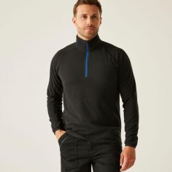 Polar roboczy męski Nagate Half Zip. Szare bluzy z polaru Regatta, m, bez wzorów, z polaru, bez kaptura. Za 169.99 zł.
