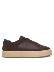 Calvin Klein Sneakersy Basket Cupsole Laceup Lth-Nu YM0YM01354 Brązowy. Brązowe buty sportowe casual CALVIN KLEIN, bez wzorów, ze skóry, bez zapięcia. Za 529.99 zł.