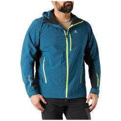 Kurtka turystyczna męska Schoffel Miara Softshell. Niebieskie kurtki Schöffel, m, bez wzorów, z elastanu, bez kaptura. W wyprzedaży za 685.00 zł.