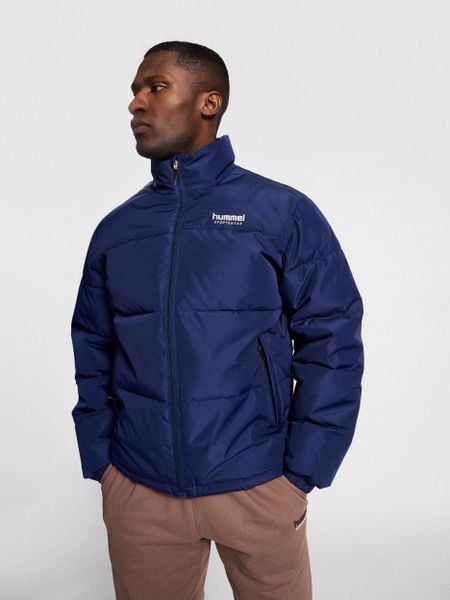 Kurtka puchowa Hummel LGC Robert. Niebieskie kurtki Hummel, m, bez wzorów, z materiału, bez kaptura. Za 340.00 zł.