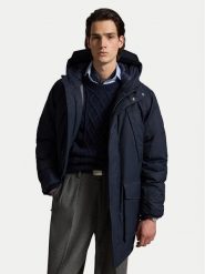 Polo Ralph Lauren Kurtka puchowa 710B27753003 Granatowy Regular Fit. Niebieskie kurtki Polo Ralph Lauren, l, bez wzorów, z bawełny, bez kaptura. Za 3,499.00 zł.