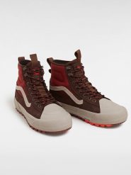 Vans Skórzane sneakersy "Sk8-Hi" w kolorze bordowym rozmiar: 45. Czerwone buty sportowe casual Vans, bez wzorów, z gore-texu, bez zapięcia. Za 294.97 zł.