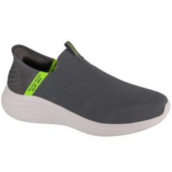 Buty sportowe Sneakersy męskie, Slip-Ins Ultra Flex 3.0 Viewpoint. Szare buty sportowe casual Skechers, bez wzorów, bez zapięcia. Za 279.99 zł.