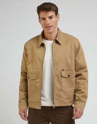 LEE MĘSKA KURTKA CHETOPA JACKET CLAY 112342905 L87V014418. Kurtki Lee, l, bez wzorów, bez kaptura. Za 329.99 zł.