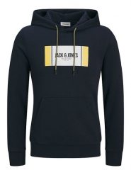 Jack & Jones Bluza w kolorze granatowym rozmiar: L. Niebieskie bluzy Jack & Jones, l, bez wzorów, z kapturem. Za 123.25 zł.