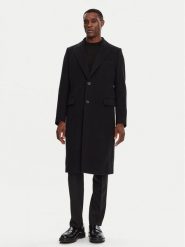 Dolce&Gabbana Płaszcz wełniany G036IT HUMJ2 Czarny Regular Fit. Czarne płaszcze Dolce&Gabbana, na zimę, m, bez wzorów, z wełny, bez kaptura. Za 9,699.00 zł.