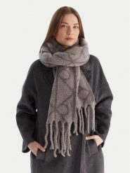 Calvin Klein Szalik Emblem Aop Brushed LV04D8072G Szary. Szare szaliki CALVIN KLEIN, bez wzorów, z materiału. Za 429.99 zł.
