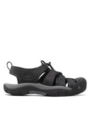 Keen Sandały Newport 1022247 Czarny. Czarne sandały Keen, z nubiku, bez zapięcia. Za 489.99 zł.
