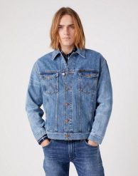 WRANGLER ANTI FIT JACKET MĘSKA KURTKA JEANSOWA AUTHENTIC MID W45979142 112324519. Kurtki Wrangler, l, bez wzorów, z jeansu, bez kaptura. Za 339.99 zł.