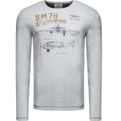 T-shirt AERONAUTICA MILITARE Szary. Bluzki z długim rękawem marki Aeronautica Militare. Za 260.00 zł.