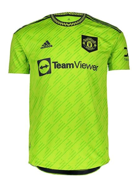 Adidas Koszulka "Manchester United FC 3rd" w kolorze zielonym rozmiar: S. Zielone t-shirty sportowe Adidas, bez wzorów, z materiału, bez ramiączek, outdoorowe. Za 137.42 zł.