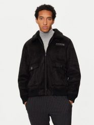 Richmond X Kurtka z imitacji skóry UMA24167MT Czarny Regular Fit. Czarne kurtki RICHMOND X, m, bez wzorów, ze skóry, bez kaptura. Za 949.99 zł.