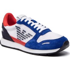 Sneakersy EMPORIO ARMANI - X4X215 XL693 P030 Pr.Blue/White/Lava. Buty sportowe casual marki Emporio Armani. Za 719.00 zł.