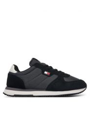 Tommy Jeans Sneakersy Tj Runner Flag Mix EM0EM01774 Czarny. Czarne buty sportowe casual Tommy Jeans, bez wzorów, z jeansu, bez zapięcia. Za 409.99 zł.
