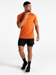Dare 2b Koszulka funkcyjna "Persist" w kolorze pomarańczowym rozmiar: L. Pomarańczowe t-shirty sportowe Dare 2B, bez wzorów, bez ramiączek, outdoorowe. Za 70.74 zł.