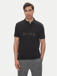 BOSS Polo Percy Heritage 50538111 Czarny Relaxed Fit. Czarne koszulki polo Boss, m, bez wzorów, z bawełny, bez kołnierzyka, bez ramiączek. Za 499.99 zł.