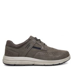 Półbuty Josef Seibel. Szare eleganckie półbuty Josef Seibel, bez wzorów, bez obcasa, bez zapięcia. Za 309.99 zł.