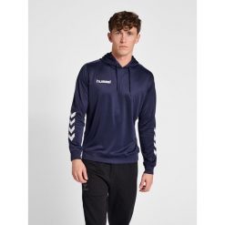 Bluza do piłki ręcznej męska Hummel hml PROMO Poly z kapturem. Niebieskie bluzy z kapturem Hummel, m, bez wzorów, z kapturem. W wyprzedaży za 142.00 zł.