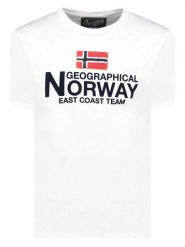 Geographical Norway Koszulka "Jacky" w kolorze białym rozmiar: S. Białe bezrękawniki Geographical Norway, s, bez wzorów, z bawełny, bez kołnierzyka, bez ramiączek. Za 48.28 zł.
