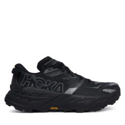 Buty do biegania Hoka. Czarne buty do biegania HOKA, bez wzorów, bez zapięcia, do biegania. Za 749.99 zł.