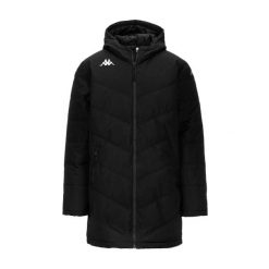 Kurtka puchowa Kappa Giambolo. Czarne kurtki Kappa, na zimę, m, bez wzorów, z materiału, bez kaptura. Za 474.00 zł.