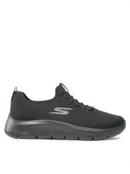 Skechers Sneakersy Go Walk Flex 216484/BBK Czarny. Czarne buty sportowe casual Skechers, bez wzorów, z materiału, bez zapięcia. Za 229.99 zł.