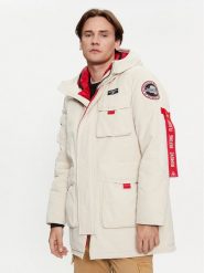 Aeronautica Militare Kurtka zimowa 232AB2110CT3160 Écru Regular Fit. Kurtki Aeronautica Militare, na zimę, m, bez wzorów, z bawełny, bez kaptura. Za 1,669.00 zł.