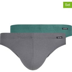Slipy (2 pary) w kolorze zielono-szarym. Slipki Skiny. W wyprzedaży za 42.95 zł.