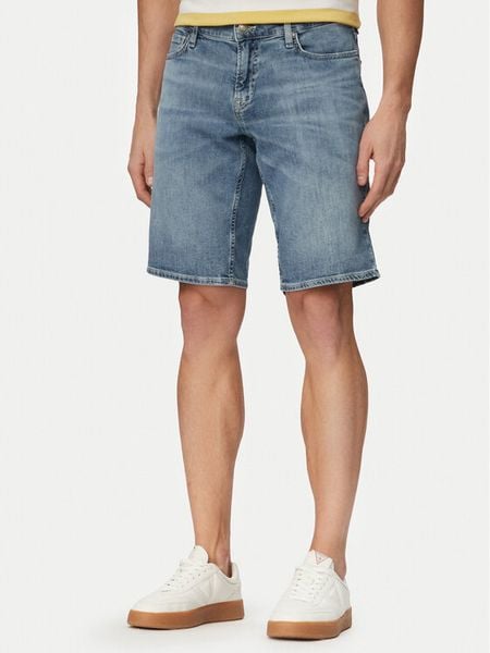 Guess Szorty jeansowe M6GD01 D0758 Niebieski jasny Regular Fit. Niebieskie szorty Guess, m, z aplikacjami, z bawełny. Za 318.99 zł.