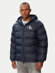 Calvin Klein Jeans Kurtka zimowa LV04RG513G Granatowy Regular Fit. Niebieskie kurtki Calvin Klein Jeans, na zimę, l, bez wzorów, z jeansu, bez kaptura. Za 849.99 zł.