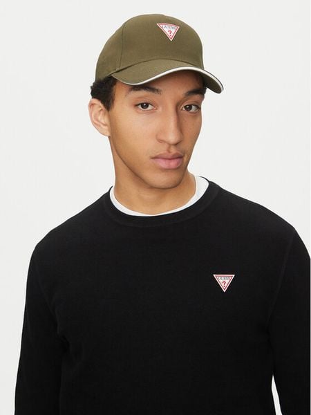 Guess Czapka z daszkiem M3YZ22 WBN60 Khaki. Brązowe czapki z daszkiem Guess, z aplikacjami, z bawełny. Za 79.99 zł.