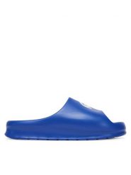 Lacoste Klapki 7-49CMA0024 Niebieski. Niebieskie klapki LACOSTE, z tworzywa sztucznego. Za 199.99 zł.