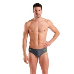 Kąpielówki slipy męskie pływackie sportowe na basen Arena Scratchy. Szare kąpielówki Arena, l, bez wzorów. Za 169.99 zł.