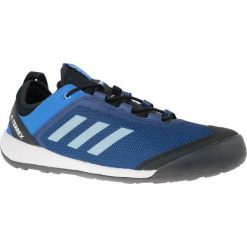 Adidas adidas Terrex Swift Solo AC7886 44 2/3 Niebieskie. Niebieskie buty trekkingowe Adidas, bez wzorów, ze skóry, bez zapięcia. W wyprzedaży za 249.99 zł.