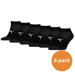 Skarpety Puma Sport Sneaker Amortyzowane, 6 szt. Czarne. Czarne skarpetki sportowe Puma, bez wzorów, z elastanu. Za 162.99 zł.