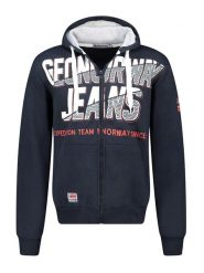 Geographical Norway Bluza "Gasper" w kolorze granatowym rozmiar: S. Niebieskie bluzy Geographical Norway, s, bez wzorów, bez kaptura. Za 110.55 zł.