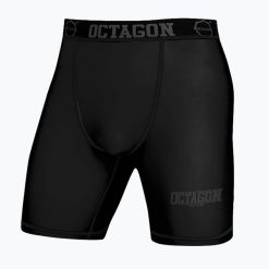 Spodenki kompresyjne męskie Octagon Fight Wear. Czarne odzież kompresyjna OCTAGON, m, bez wzorów. Za 149.99 zł.