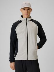 4F Bluza do biegania regular z kapturem męska - czarna L. Czarne bluzy 4F, l, bez wzorów, z materiału, z kapturem. Za 249.99 zł.