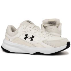 Buty męskie sportowe treningowe Under Armour UA Edge Lthr. Brązowe buty sportowe casual Under Armour, bez wzorów, na fitness i siłownię. W wyprzedaży za 199.00 zł.
