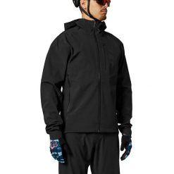 Kurtka rowerowa wodoodporna FOX Ranger 3l Water. Czarne kurtki FOX, l, bez wzorów, bez kaptura. W wyprzedaży za 672.50 zł.